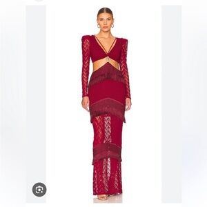 PatBO fringe maxi dress
